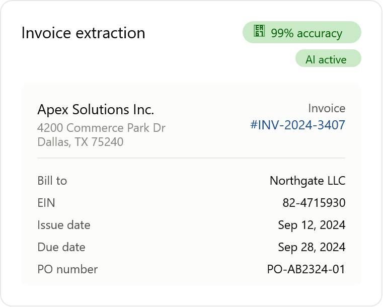 AP Automation invoice processing